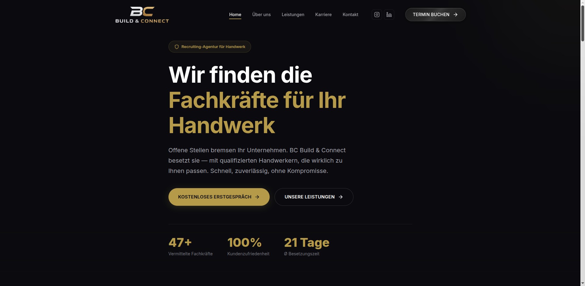 Build & Connect Website