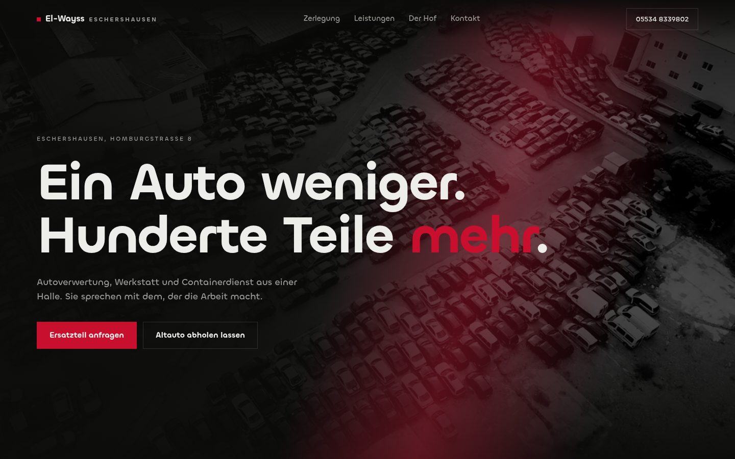 El-Wayss Autoverwertung — Website