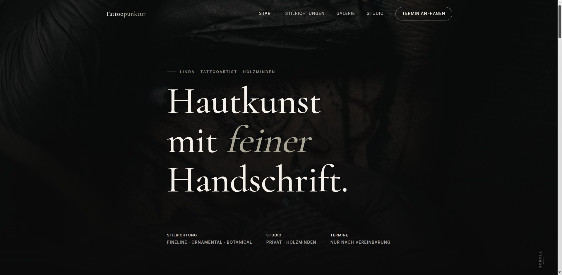 Tattoopunktur Website